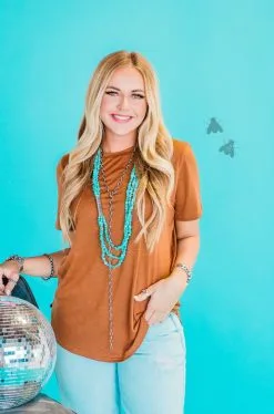 2 Fly Co. The Basic Rust Top