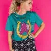 2 Fly Co. Pony Luck Tee 2 2 Fly Co. Pony Luck Tee -Clothing Women's Clothing/Brgs sales store 2FlyCo400
