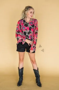 2 Fly Co. Conchos And Flowers Top -Clothing Women's Clothing/Brgs sales store 2FlyCohighclass280