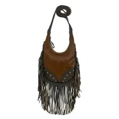 American West Fringed Cowgirl Hobo Crossbody Bag