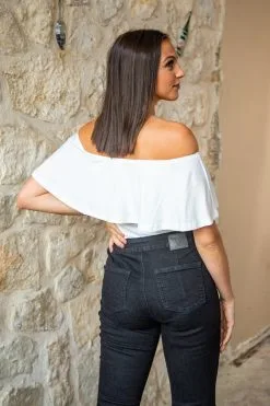 L&B Apparel Reagan White Off Shoulder Body Suit 6 L&B Apparel Reagan White Off Shoulder Body Suit -Clothing Women's Clothing/Brgs sales store BASIC 36 WHITE 5