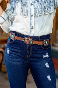 L&B Apparel Buckaroo Spirit Concho Belt