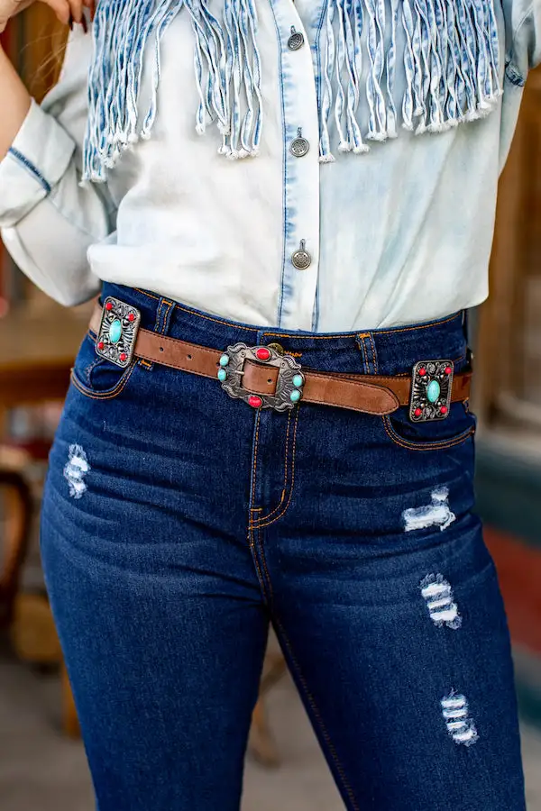 L&B Apparel Buckaroo Spirit Concho Belt 3 L&B Apparel Buckaroo Spirit Concho Belt