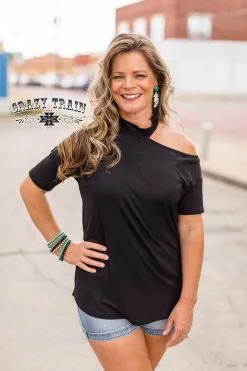 Crazy Train Clothing Blakely Black Top -Clothing Women's Clothing/Brgs sales store BlakelyBlackTop3