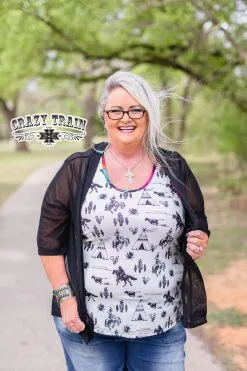 Crazy Train Clothing Cross Plains Tank -Clothing Women's Clothing/Brgs sales store CrossPlainsTank1 1