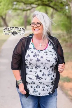 Crazy Train Clothing Cross Plains Tank -Clothing Women's Clothing/Brgs sales store CrossPlainsTank2