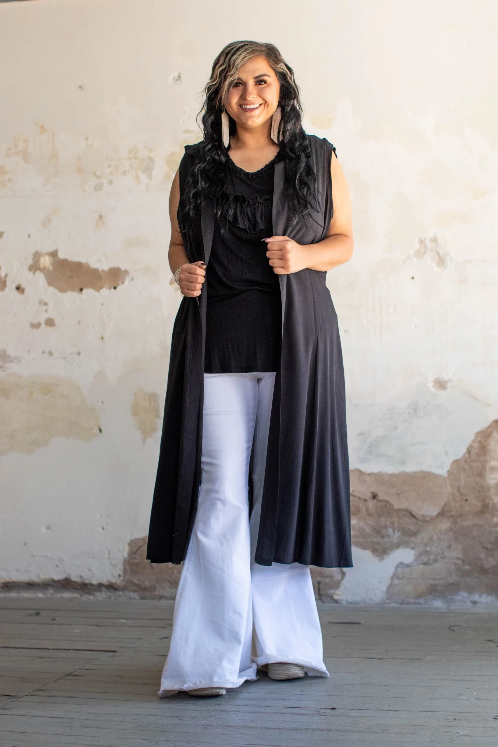 L&B Apparel Cynthia Sleeveless Duster 5 L&B Apparel Cynthia Sleeveless Duster - Image 4