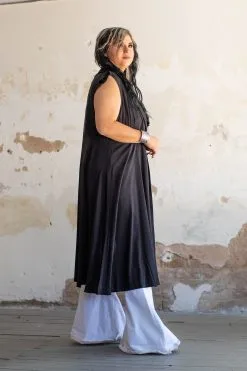 L&B Apparel Cynthia Sleeveless Duster 11 L&B Apparel Cynthia Sleeveless Duster -Clothing Women's Clothing/Brgs sales store DKDU01 BLK X 4