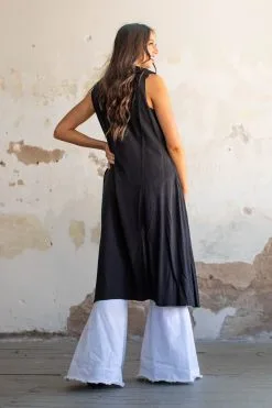 L&B Apparel Cynthia Sleeveless Duster 9 L&B Apparel Cynthia Sleeveless Duster -Clothing Women's Clothing/Brgs sales store DKDU01 BLK 1