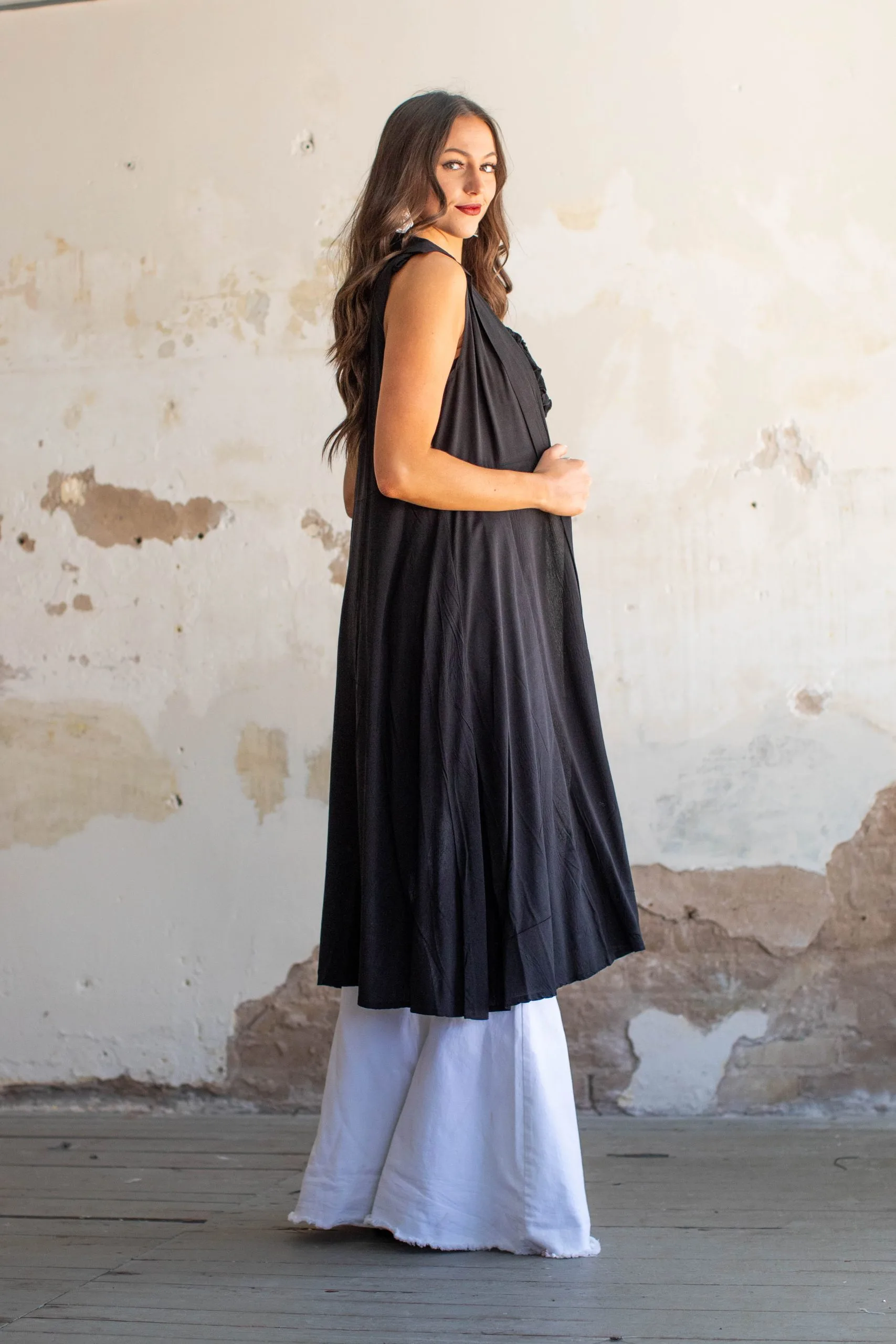 L&B Apparel Cynthia Sleeveless Duster 3 L&B Apparel Cynthia Sleeveless Duster - Image 2