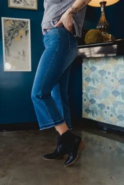 L&B Apparel Dark Wash Wide Leg Capri Jeans Plus Size -Clothing Women's Clothing/Brgs sales store DSC00893 ukhg ew