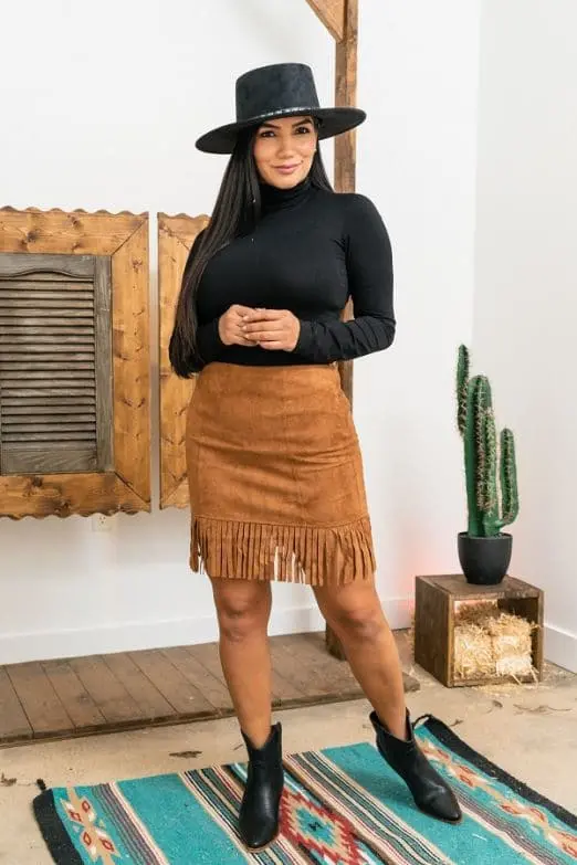 L&B Apparel Fringe Hem Mini Skirt 3 L&B Apparel Fringe Hem Mini Skirt