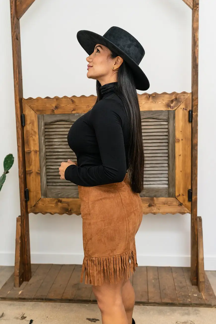 L&B Apparel Fringe Hem Mini Skirt 5 L&B Apparel Fringe Hem Mini Skirt - Image 3