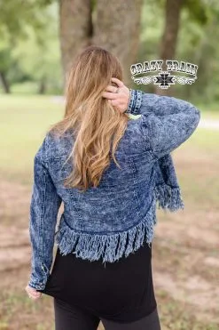 Crazy Train Clothing Denim Darlin Jacket -Clothing Women's Clothing/Brgs sales store DenimDarlinJacketS4