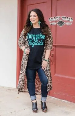 Crazy Train Clothing Dixie Leopard Duster -Clothing Women's Clothing/Brgs sales store DixieDuster Plus2
