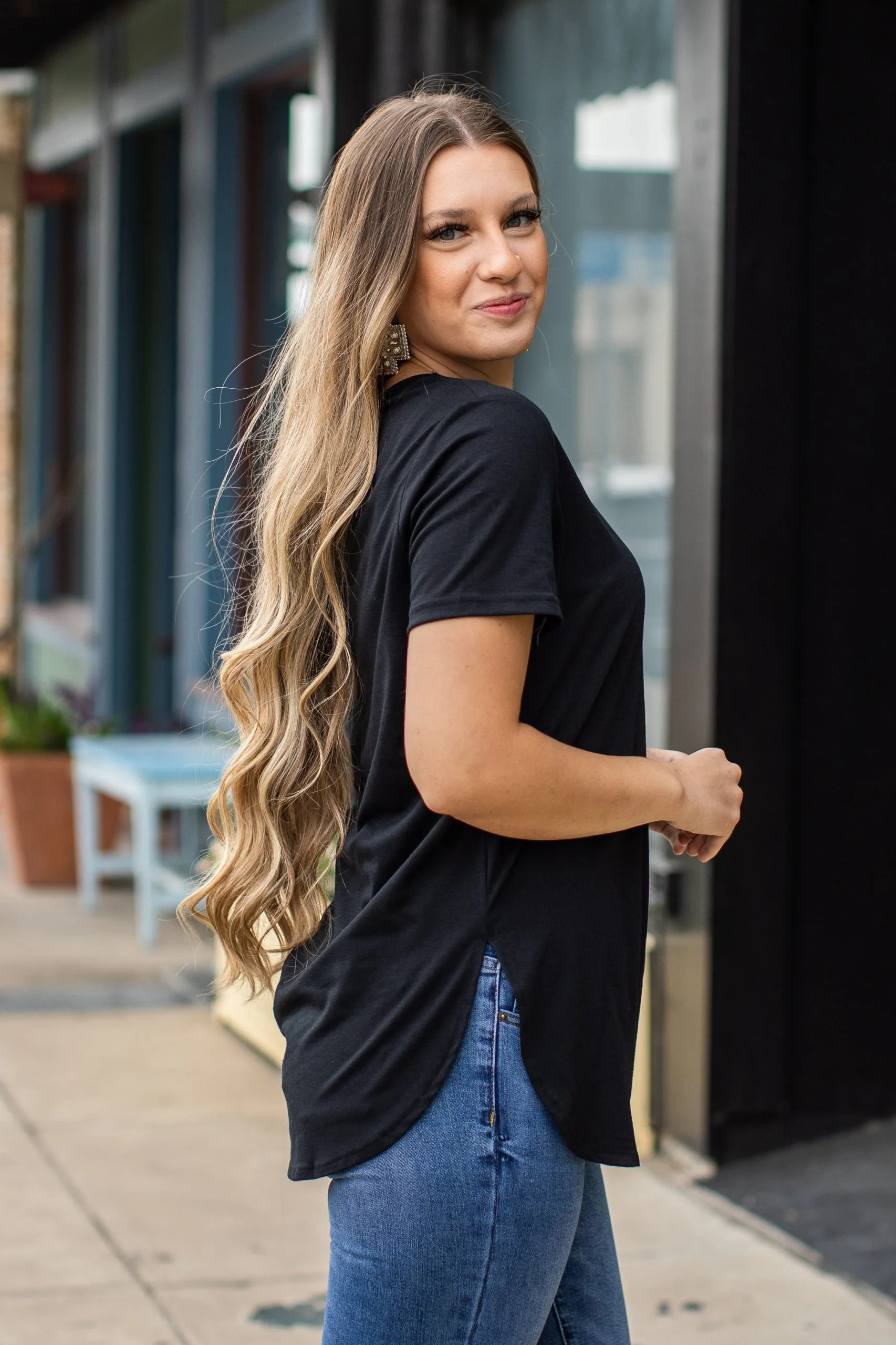 L&B Apparel Everyday Essential Black Top 5 L&B Apparel Everyday Essential Black Top - Image 3