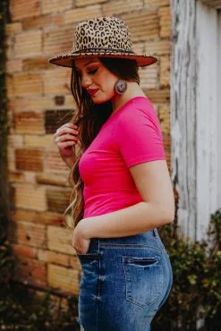 L&B Apparel Everyday Essential Hot Pink Body Suit -Clothing Women's Clothing/Brgs sales store ES9 S NP 3