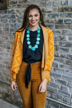 L&B Apparel Delaney Open Front Cardigan