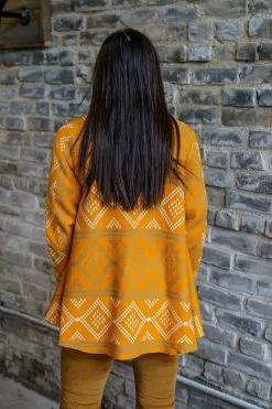 L&B Apparel Delaney Open Front Cardigan -Clothing Women's Clothing/Brgs sales store F0978 MUSTARD 3