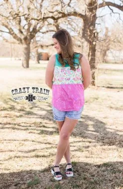 Crazy Train Clothing Floral Fancy Tank -Clothing Women's Clothing/Brgs sales store FloralFrenzyTank2