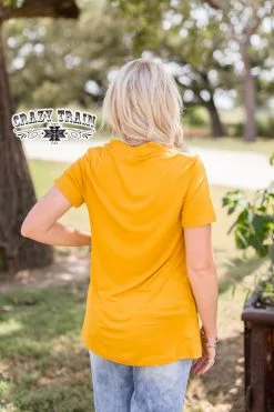 Crazy Train Apparel Forever Fave Basic Mustard Top 9 Crazy Train Apparel Forever Fave Basic Mustard Top -Clothing Women's Clothing/Brgs sales store ForeverFaveMustard4