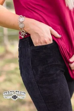 Crazy Train Clothing Good Vibes Black Corduroy Flares -Clothing Women's Clothing/Brgs sales store GoodVibesCorduroysBlack6