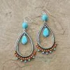Blue Tortoise At The Rodeo Earrings