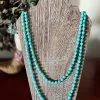 Blue Tortoise Endless Bead Necklace -Clothing Women's Clothing/Brgs sales store IMG 0536 1