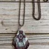 TURQUOISE HAVEN Maroon Sparkle Seed Bead Necklace -Clothing Women's Clothing/Brgs sales store IMG 0831 1