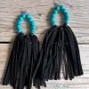 Blue Tortoise Fringe Beauty Earrings -Clothing Women's Clothing/Brgs sales store IMG 0836 1