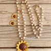 Atipi Sunny Sunflower Necklace Set