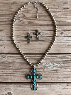 Icon Western Cross Necklace Set