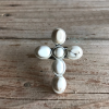 Isac Trading White Stone Cross Ring -Clothing Women's Clothing/Brgs sales store IMG 2940 1