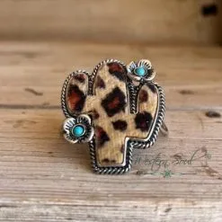 Blue Tortoise Crazy Cactus Scarf Slide