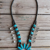 Blue Tortoise Navajo Road Squash Blossom Necklace -Clothing Women's Clothing/Brgs sales store IMG 6399 1