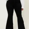 Vibrant MIU Plus Size High Rise Flared Jeans Black -Clothing Women's Clothing/Brgs sales store IMG 8587