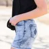 Crazy Train Clothing June Bug Shorts -Clothing Women's Clothing/Brgs sales store JuneBugLightWashShorts4