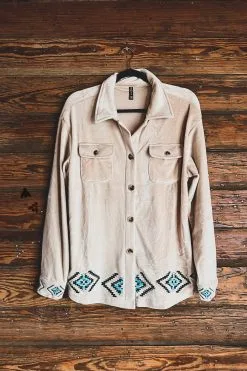 2 Fly Co. Kingman Shacket Oatmeal