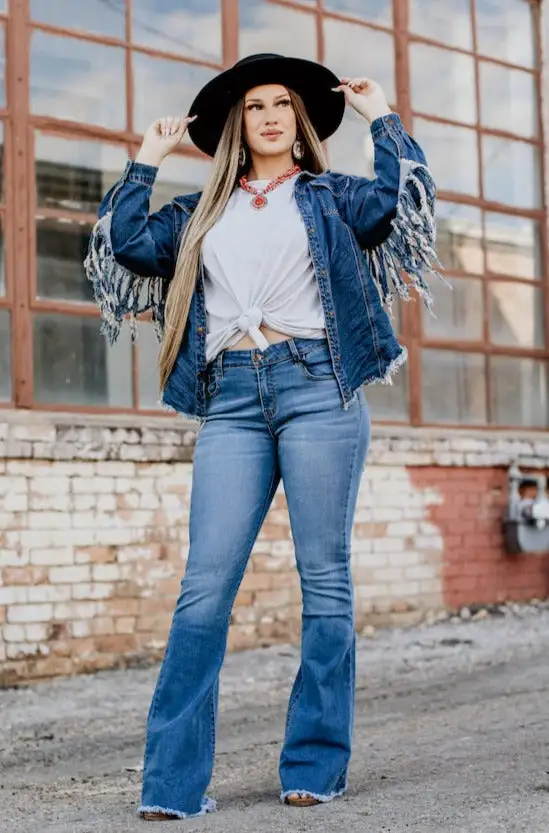 L&B Apparel Emersyn Mid Wash Flare Jeans 3 L&B Apparel Emersyn Mid Wash Flare Jeans