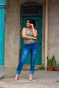 L&B Apparel Distressed Boyfriend Jeans