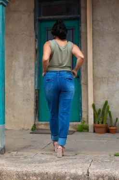 L&B Apparel Distressed Boyfriend Jeans -Clothing Women's Clothing/Brgs sales store LB015 MW 4 1