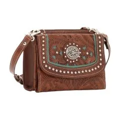 American West Lady Lace Crossbody Wallet