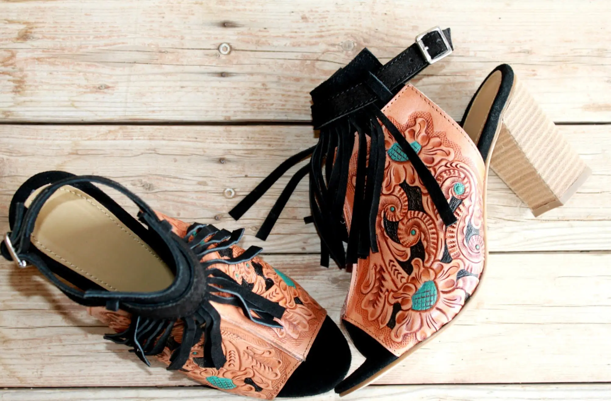 American Darling Lea's Fringe Top Sandals 4 American Darling Lea's Fringe Top Sandals - Image 2