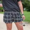 Crazy Train Clothing Mom Tucket Shorts 1 Crazy Train Clothing Mom Tucket Shorts -Clothing Women's Clothing/Brgs sales store MomTucketShortsAztec3