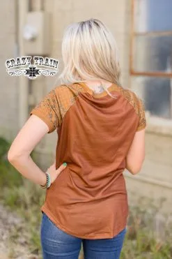 Crazy Train Clothing Crazy Train Patch Perfect 21 Pumpkin Shirt -Clothing Women's Clothing/Brgs sales store PatchPerfectTee5