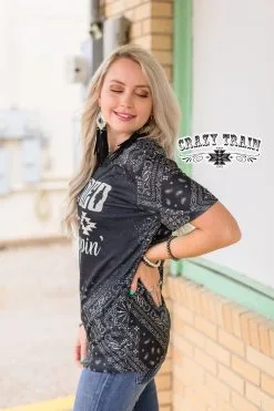 Crazy Train Clothing Rodeo Road Trippin Tee -Clothing Women's Clothing/Brgs sales store RodeoRoadTrippinTee4