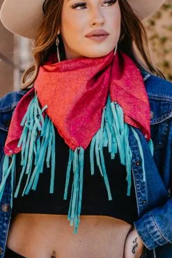 L&B Apparel Tooled Print Wild Rag