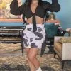 L&B Apparel Cow Print Side Fringe Mini Skirt 2 L&B Apparel Cow Print Side Fringe Mini Skirt -Clothing Women's Clothing/Brgs sales store SK026 BCOW 1 0ae7ccc4 eace 491b 886b 24044f084636
