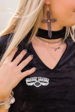 Crazy Train Clothing She's Got Class Velvet Top -Clothing Women's Clothing/Brgs sales store ShesGotClassTop4