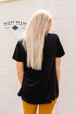 Crazy Train Clothing She's Got Class Velvet Top -Clothing Women's Clothing/Brgs sales store ShesGotClassTop5